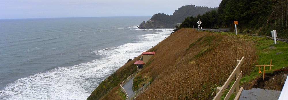 Heceta Head Lightfrom Sea Lions Cave
