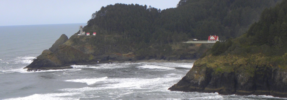 Heceta Head Lightfrom Sea Lions Cave