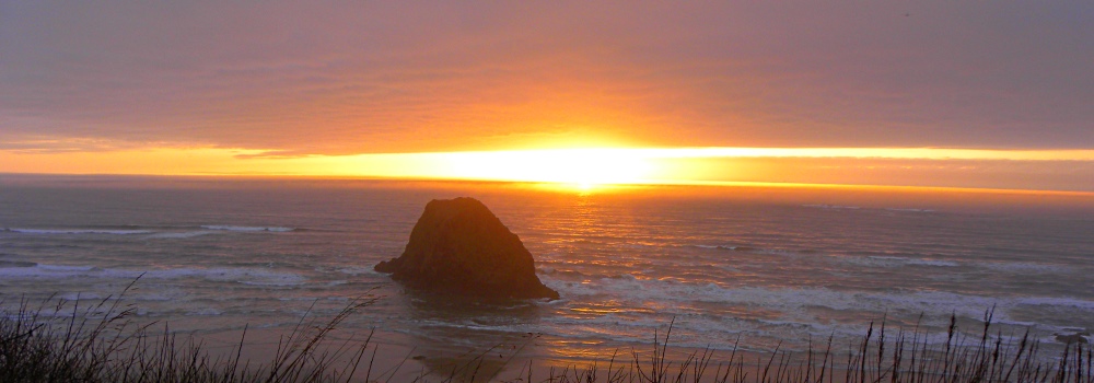 Haystack RockAt Sunset