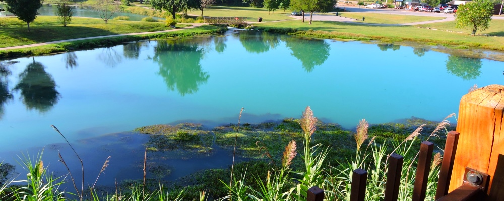 Mammoth Spring fromUpper Viewing Platform