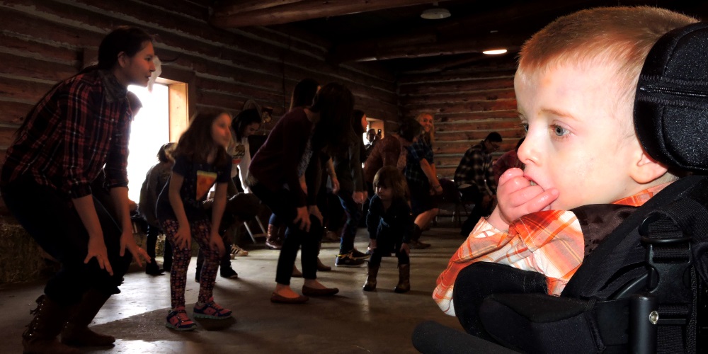 Watching Line Dancing atRocky Point Lodge Hoedown
