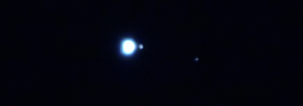 Jupiter with Two ofthe Four Galilean Moons