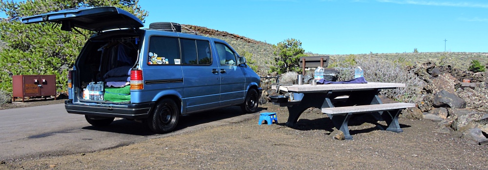 The FivesLava Flow Campsite, Idaho