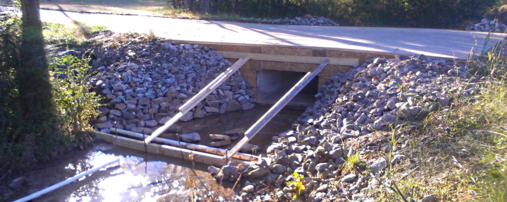 Capping The BridgeOver Lowery Creek