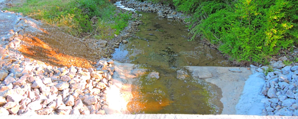 Lowery Creek BridgeRock Washed Downstream