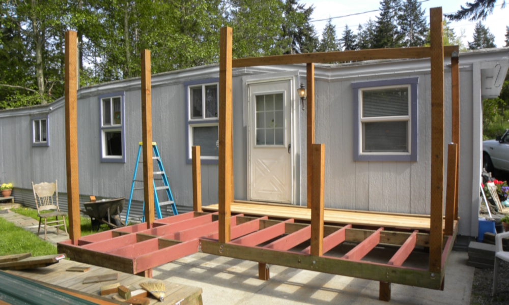 Joann&prime;s Deck JoistAre Now Painted