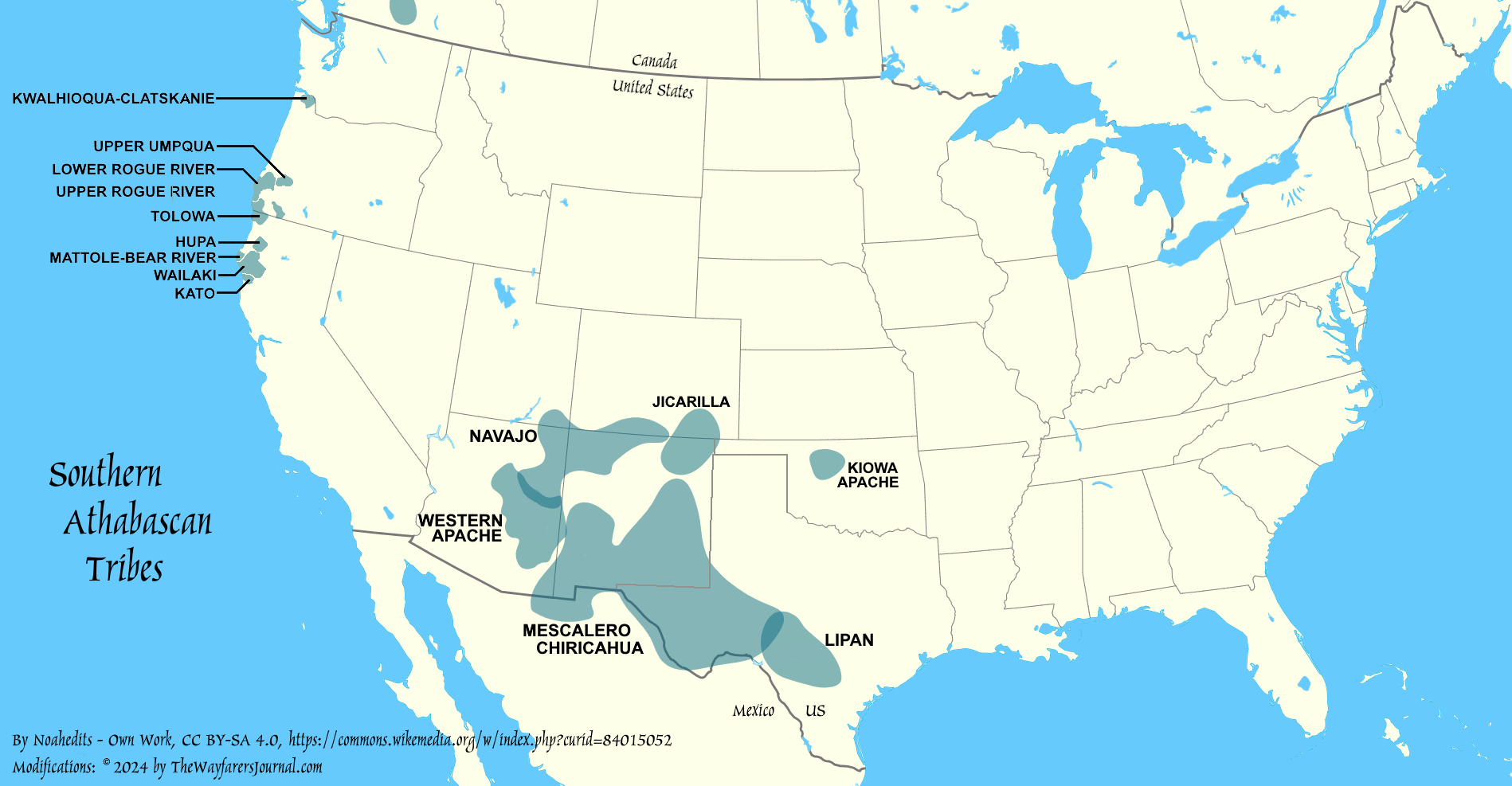 The Athabascan Nations of United States and Mexico