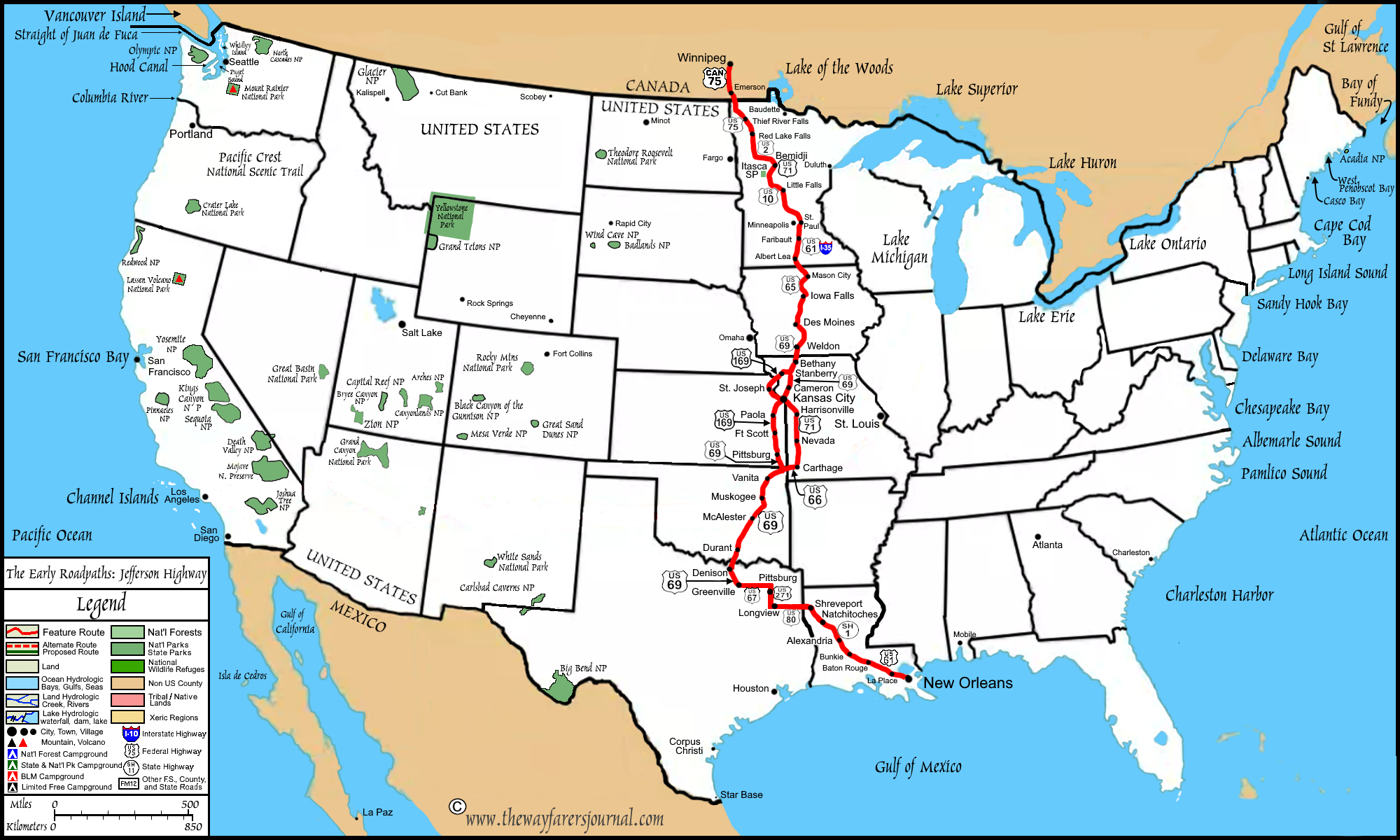 The Mountain, The StepsThe Steps Afield, The National Roadpaths Map