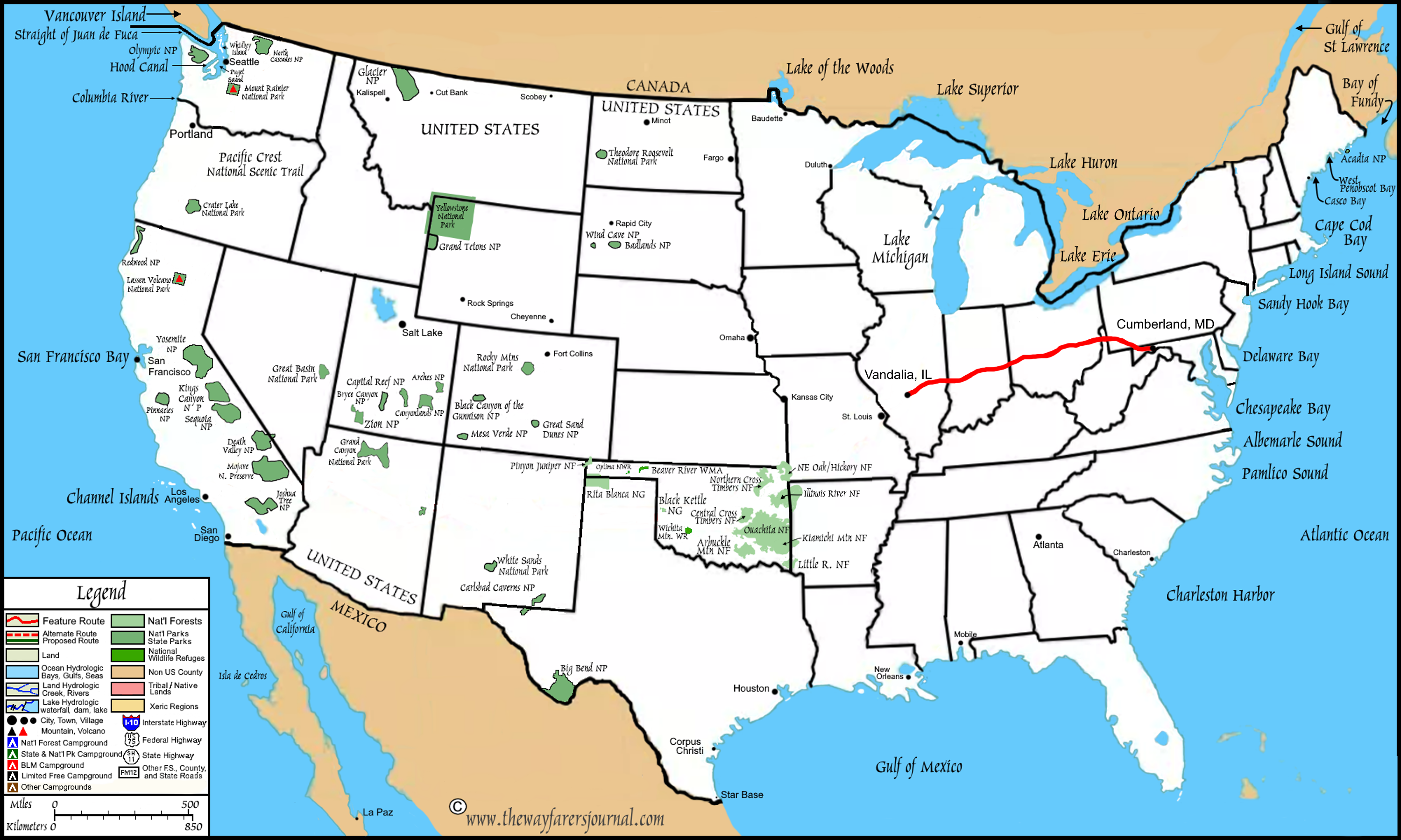 The Steps: The Steps Afield The National Road Map