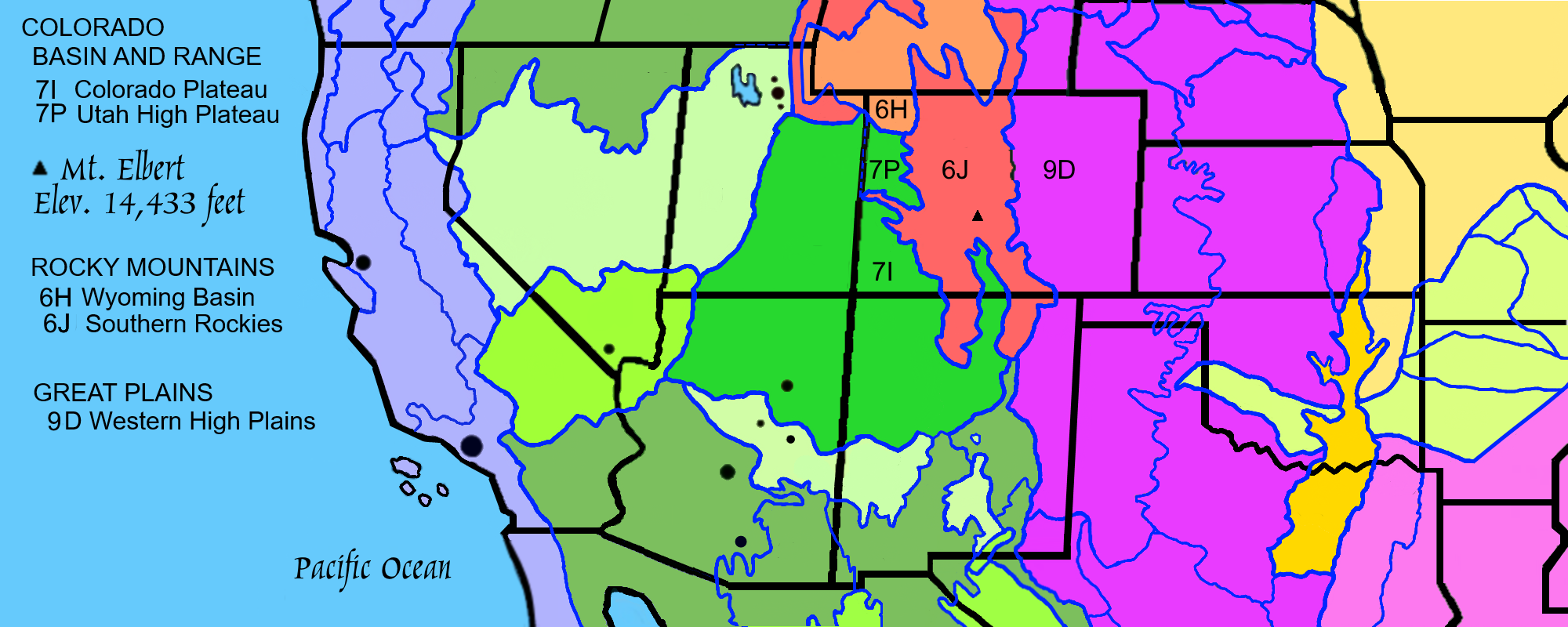 The Basin and Range Regionin Colorado