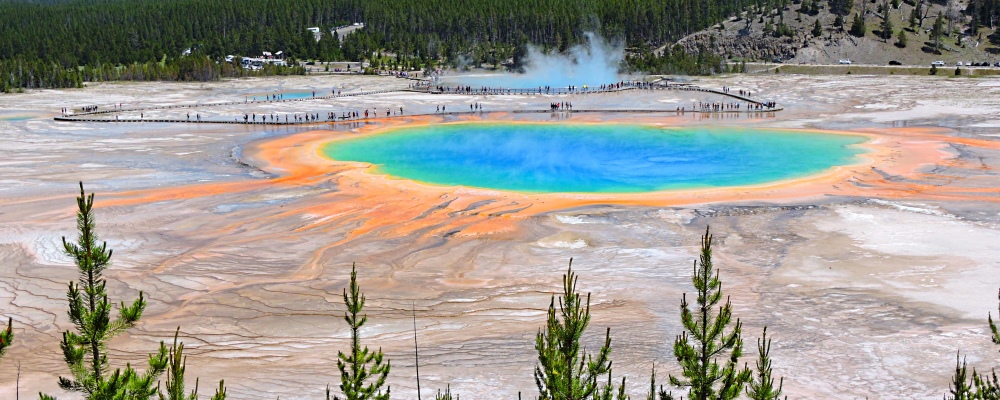 Grand Prismatic SpringFrom Overlook