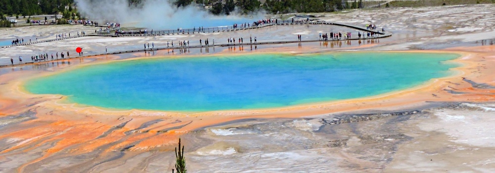 Grand Prismatic SpringFrom Overlook