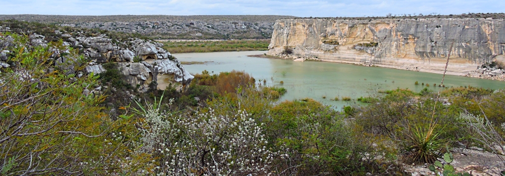 The Pecos flows intothe Rio Grande River