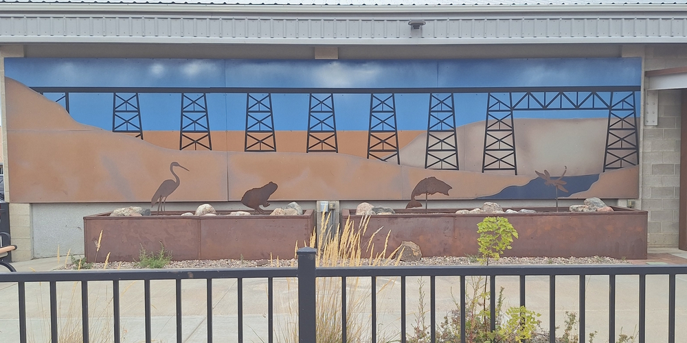The Modern Man, The ArchitectureWall Murals of Cut Bank: Railroad Trestle
