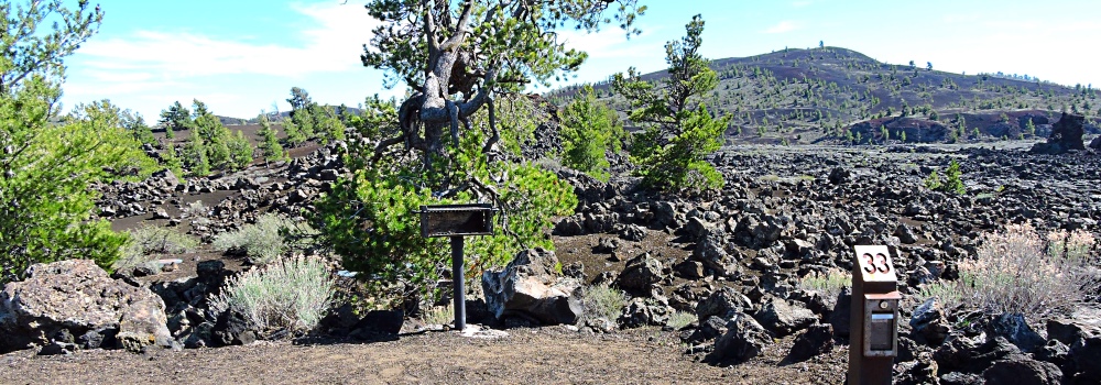 The FivesLava Flow Campsite, Idaho
