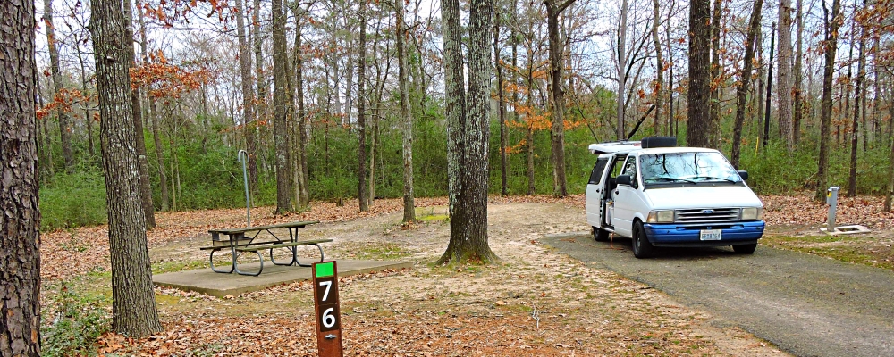 The SixesThe Martin Creek Lake State Park Campground, Texas