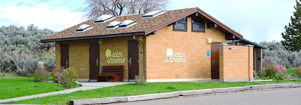 Shower-restroom atUnity State Park Campground