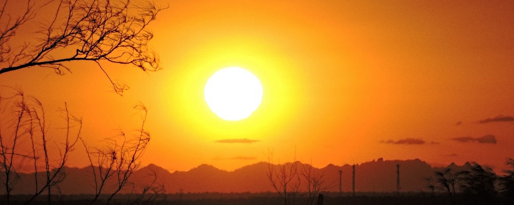 Texas border sunsetphoto sequence at Falcon