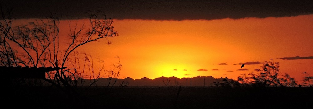 Texas border sunsetphoto sequence at Falcon