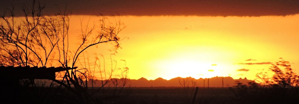 Texas border sunsetphoto sequence at Falcon