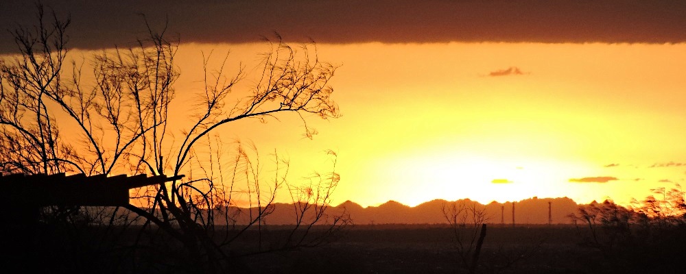 Texas border sunsetphoto sequence at Falcon