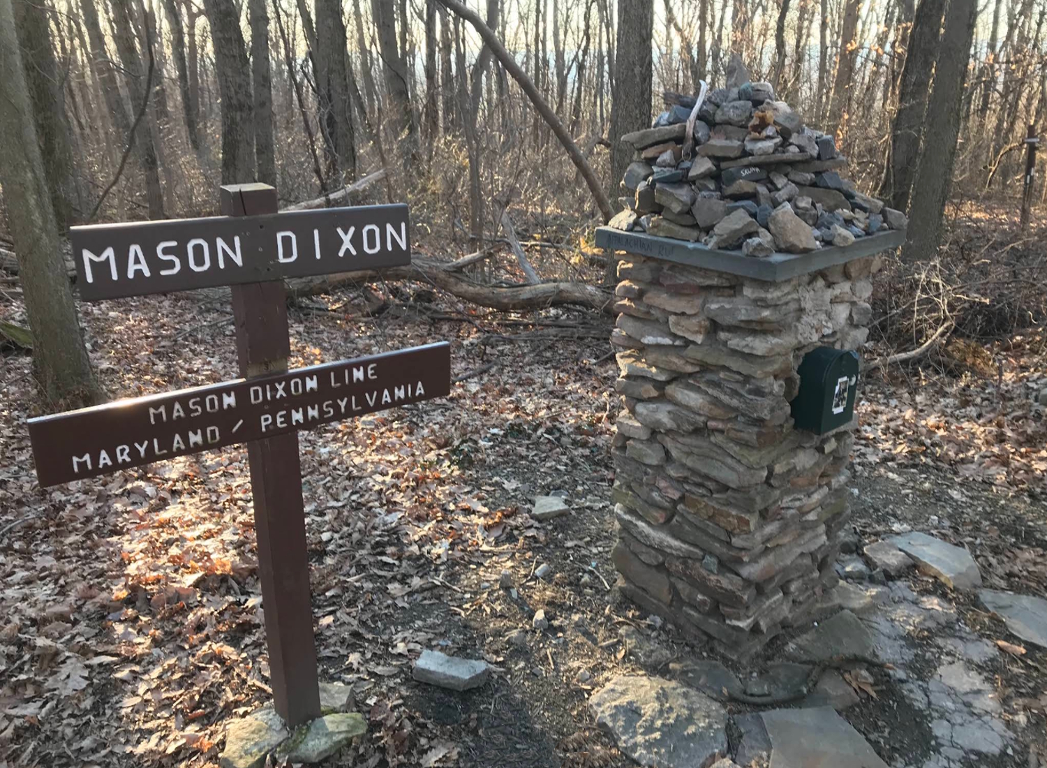 The Appalachian Trail: Maryland 2026, Mason-Dixon Monument at AT