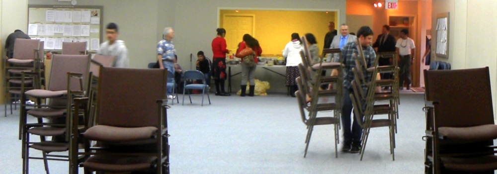 The Hall Furnitureis Stacked and Removed