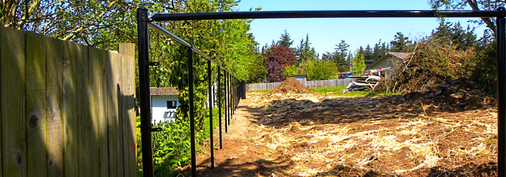 The Southwest PropertyCorner Looking North