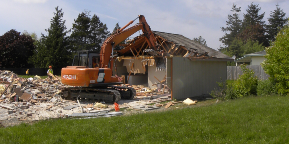 The Old Hall DemolitionThe Work on Day Two