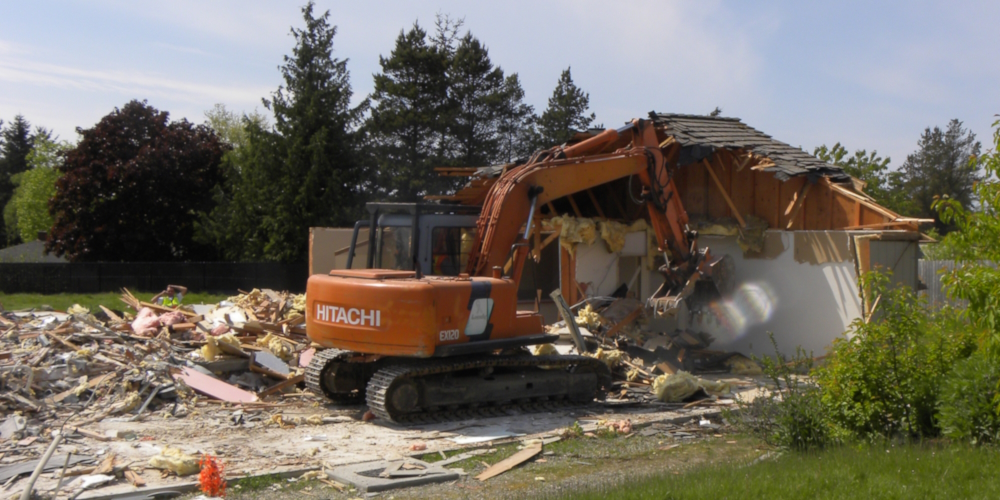 The Old Hall DemolitionThe Work on Day Two