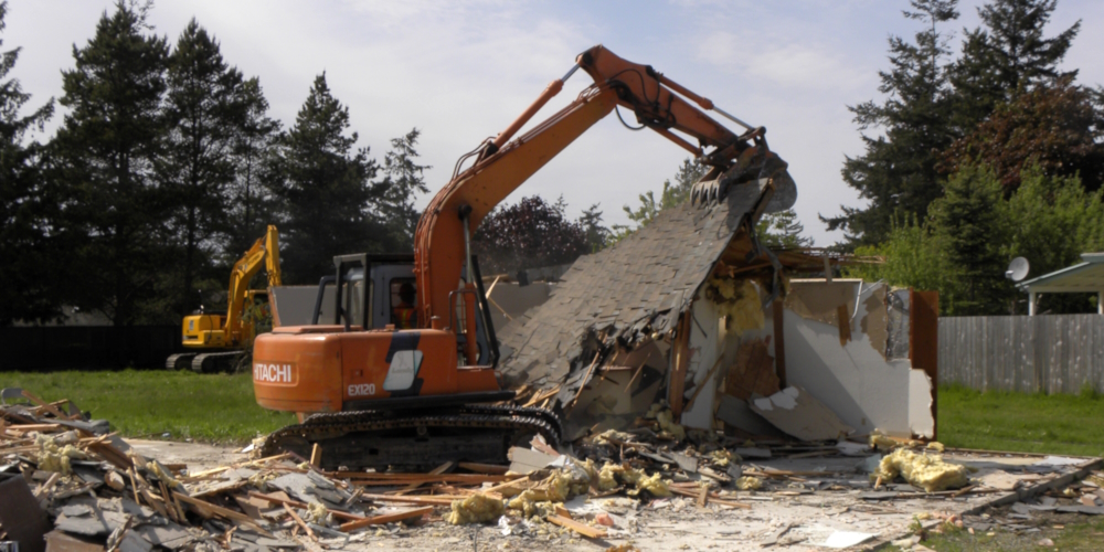 The Old Hall DemolitionThe Work on Day Two